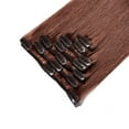 thumbnail image 3 of Extensions de Cheveux Humains Remy 100 % à Clip, Cheveux Humains Lisses et Soyeux, 7 Pcs, 15 clips, 3 of 6