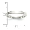 thumbnail image 2 of 925 Sterling Silver Polished Beveled Edge 3mm Bevel Edge Size 13 Band Ring Ring for Women and Men, 2 of 2