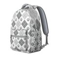 thumbnail image 2 of Pawprints Argyle Backpack for School,Cute School Bag,Schoolbag with Adjustable Shoulder Straps & Padded Back,15.3"x11"x7.1".﻿, 2 of 6