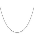 thumbnail image 2 of 10K White Gold Spiga Wheat Chain Styles Necklace .65 mm D/C 24 inch 0.65, 2 of 4