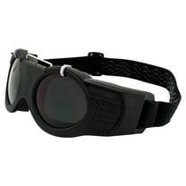 Birdz Eyewear Steam-Punk Motorcycle Goggles Premium Eye Protection with Dark Lenses in Black for Extreme Environments