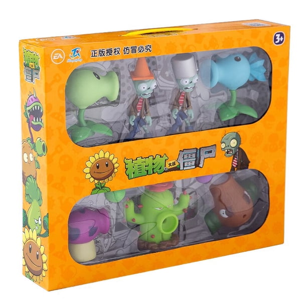 Paquete de 15 niños Plants vs Zombies 2 juguetes de catapulta conjunto de figuras de acción de dibujos animados suaves genuinos juego de lucha de mesa muñecas modelo regalos para niños zhangyuxiang LED