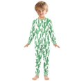 thumbnail image 6 of FORMRS Long Sleeve Top and Pants Pajama Set for Niños 2-Piece Sleepwear, Sizes 18M-8Y, Cactus Pattern, 6 of 6