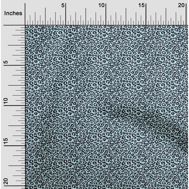 oneOone Polyester Lycra Fabric Leopard Animal Skin Printed Craft Fabric BTY 56 Inch Wide