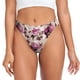 thumbnail image 1 of Balery Rose Flowers Tangas de Algodón para Mujer con Estampado – Ropa Interior Sexy, Transpirable, G-string-X-Small, 1 of 6