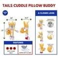 thumbnail image 3 of Super Soft Plush Cuddle Pillow Buddy, 1 Count (Pack of 1), Sonic The Hedgehog Tails, 3 of 5