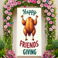 thumbnail image 4 of Autumn Leaves Happy Friendsgiving Turkey Banner for Thanksgiving Celebration Fall Party Indoor Decor, 4 of 5