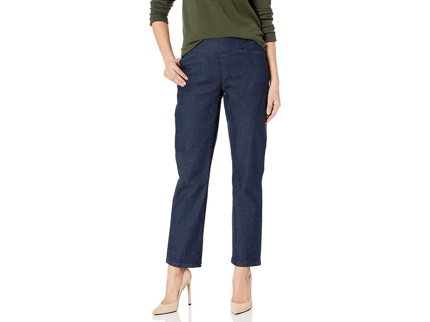chic elastic waist pull on jeans