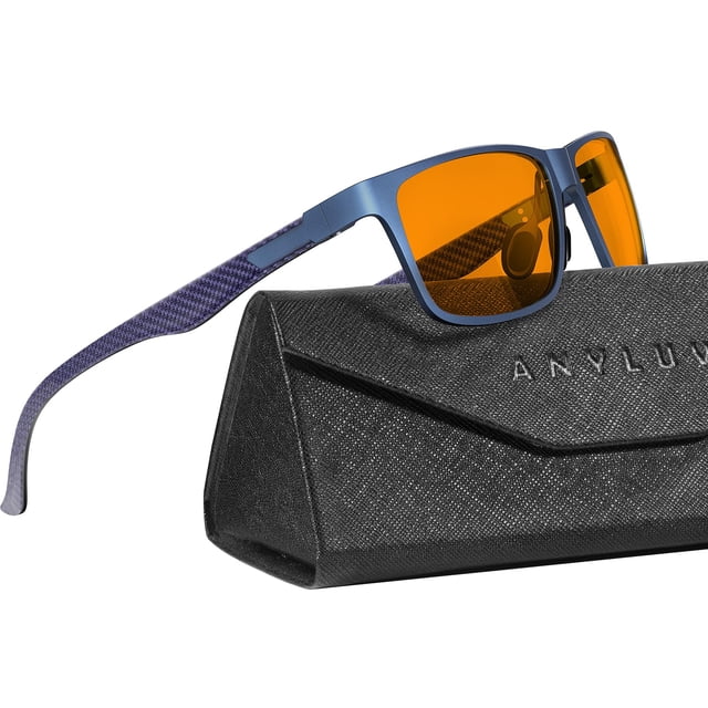 Gafas de bloqueo de luz azul ANYLUV para hombre Al-Mg Metal