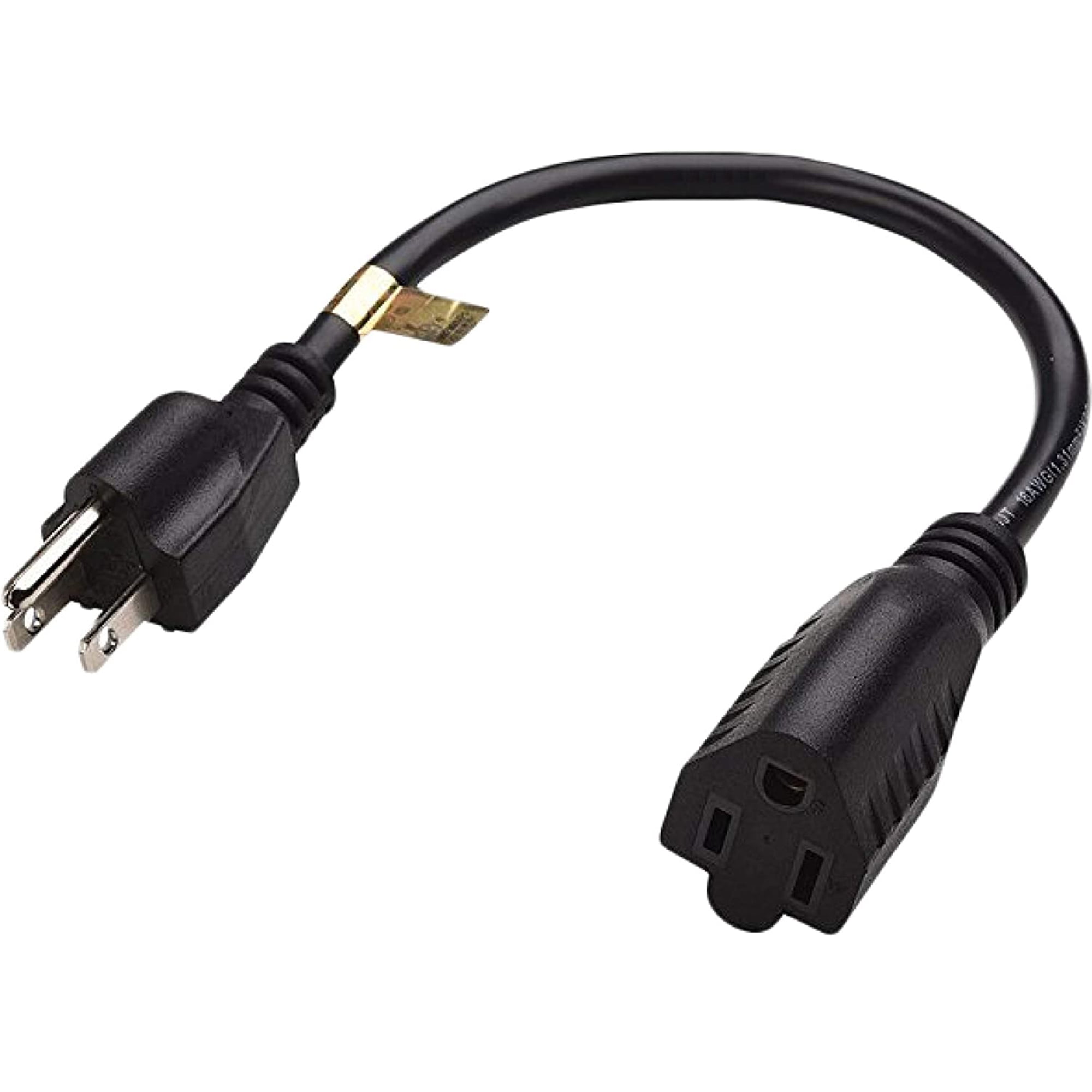 Luxury Office Power Cord 1 Foot Extension Cord for Indoor and Outdoor Outlets