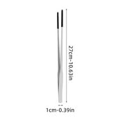 LanSuare Stainless Steel Reptile Feeding Tongs with Rubber Tips, Easy Grip for Various Foods, for Pet, Feeding, Care