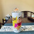 thumbnail image 4 of Taza infantil de dibujos animados de Shin-Chan de Crayon, linda taza de acero inoxidable 304 con aislamiento al vacío de doble capa, taza portátil con pajita, 4 of 7