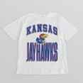 thumbnail image 4 of Women's Gameday Couture Cream Kansas Jayhawks Oversized Fierce Focus T-Shirt, 4 of 4