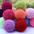 thumbnail image 2 of 20 cm Artificial Rosa Flor de Seda Bola Colgante Decoración Del Banquete de Boda Centro de Mesa, 2 of 5