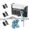 Carefree Fish Aquarium Power Filter 3-in-1 Fish Tank Filter Cartridge Sponge Pump 30-200 Gallon