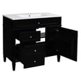 thumbnail image 5 of 36-inch Ceramic Sink - Smooth Drawer Operation - Bathroom Vanity - Modern Minimalist Decor, 5 of 7