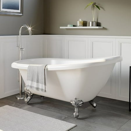 Classic Clawfoot Bathtub - Cambridge Plumbing 61'' x 28'' Clawfoot Soaking Bathtub