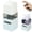 Blue, variant on 4 in 1 Travel Dispenser, 4 Pack Travel Bottles for Toiletries, Leak Proof Travel Size Containers, Portable Containers for Shampoo Lotion Conditioner Cream (60 ML, Square, Pink)