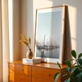 thumbnail image 2 of Harbor in Sicily - San Vito Lo Capo Sicily Italy Photography Sailboat Harbor Nautical Minimalist Seascape Boat Water Oak Framed Wall Art Print 16 x 24 inches, 2 of 59