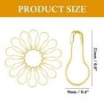 thumbnail image 2 of 100 Pieces Bulb Safety Pins, Gold Tone Gourd Safety Pins Calabash Crochet Stitch Markers, Metal Safety Pins for Knitting, DIY Project, Swing Tag, 2 of 8
