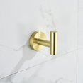 thumbnail image 5 of Space-saving 5-Piece Bathroom Towel Rack Set, Wall-Mounted, Durable  Stainless Steel, Hidden Screw Design,Brushed Gold, 5 of 7