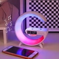 thumbnail image 3 of Bocina Altavoz Bluetooth Inteligente Lámpara De Mesa Led Atmósfera Con Cargador Inalámbrico 3 En 1-CM-TOP, 3 of 4