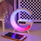 thumbnail image 3 of Bocina Altavoz Bluetooth Inteligente Lámpara De Mesa Led Atmósfera Con Cargador Inalámbrico 3 En 1-CM-TOP, 3 of 4