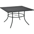 thumbnail image 3 of Global Industrial 48" Square Outdoor Steel Mesh Cafe Table, 29"H, 3 of 4