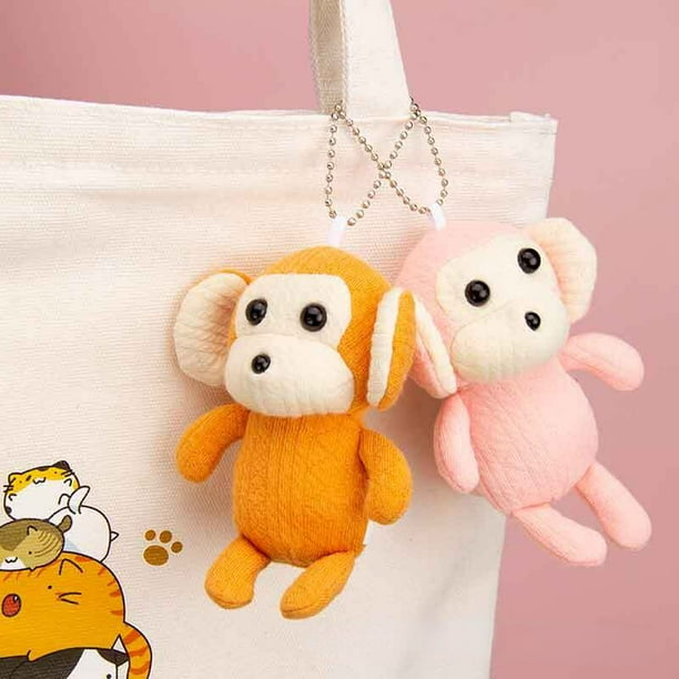 de llavero de mono, lindo llavero de llavero de llavero lujoso | de animal blando, accesorio decorativo, de mochila creativa para el cumpleaños de las vacaciones de llavero de mono, lindo llavero de llavero de llavero lujoso | de animal blando, accesorio decorativo, de mochila creativa para el cumpleaños de las vacaciones