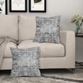 thumbnail image 5 of Black Gray Grey Boho Throw Pillow Covers 18x18 Inch Bohemian Carpet Ethnic Decorative Square Pillow Cases Bohemian Carpet Ethnic Cushion Covers Farmhouse Home Decor For Sofa Couch Outdoor Set of 2, 5 of 6