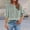 Green-b, variant on Womens Plus Size T-Tops New Women's Round Neck T-Shirt Vintage Embroidery Mid Sleeve Tops Breathable Loose Fits Casual Summer Tee