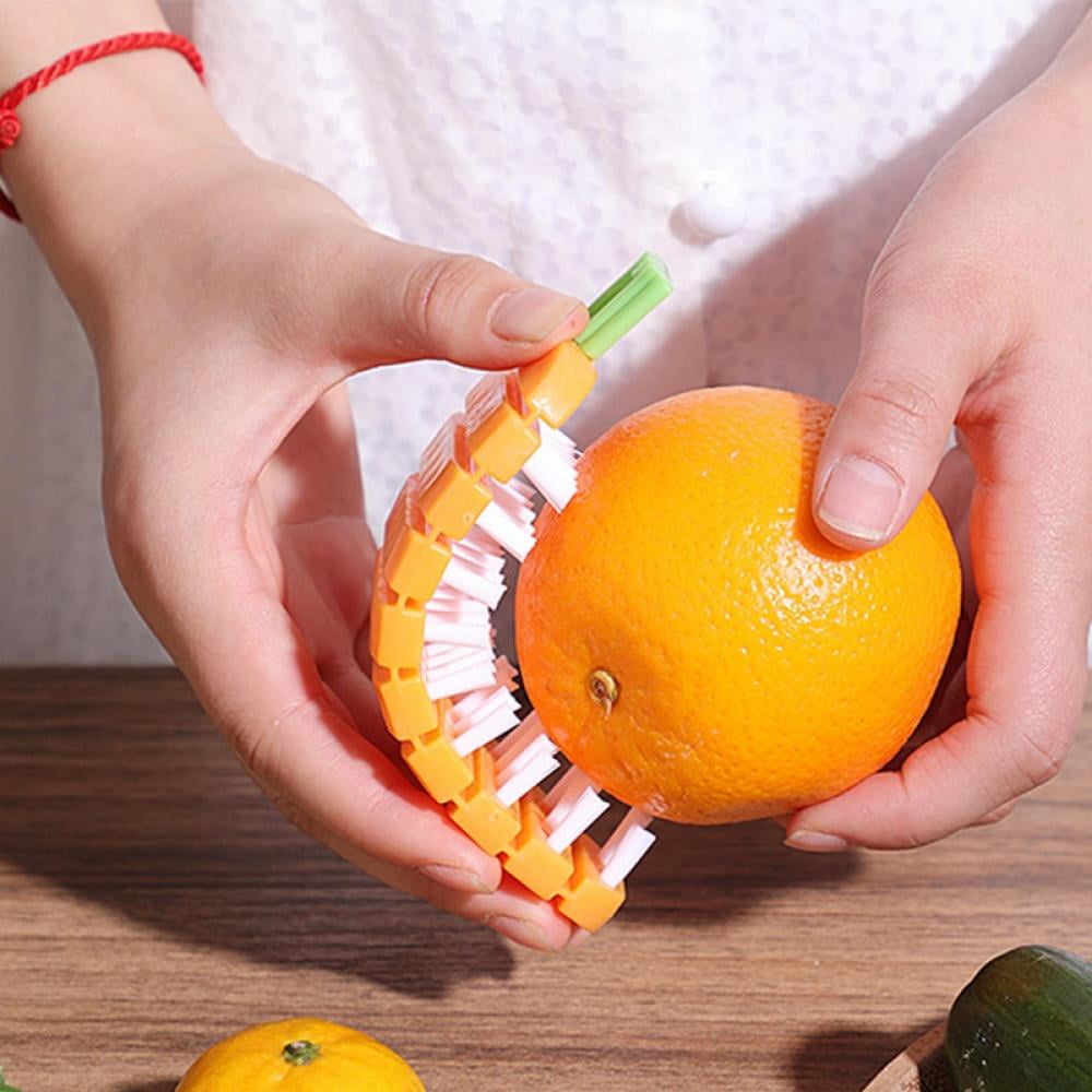 Puikiai Multifunctional Fruit and Vegetable Brush, Carrot Corn Cleaning  Brush Flexible Bendable Kitchen Cleaning Brushes for Delicate or Crusty