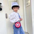 thumbnail image 3 of Bolso cruzado de Marvel para niños, bolsa de hombro de Capitán América, bolso de pecho, bolso de mensajero, monedero, regalos para niños, 3 of 4