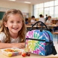 thumbnail image 4 of Kuiaobaty Tie Dye Print Kid Backpack with Lunch Bag for Teens Insulated Lunch Box and Backpack with Bottle Holder Large Capacity School Bag Pencil Case for Travel Camping, 4 of 6