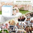 thumbnail image 4 of White and Blue Card Box for Parties, Weddings, Birthdays, Bridal & Baby Showers, Anniversaries, Graduations & Retirements Party Decorations – Cards, Raffle, Wishes & Money Card Boxes, 4 of 4