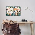 thumbnail image 3 of Stupell Industries Tropical Monstera Leaves Botanical & Floral Painting Black Framed Art Print Wall Art, 11 x 14, Set of 2, 3 of 10