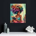 thumbnail image 4 of QZHH Black Girl Reading Wall Art for Bedroom Aesthetic Decor,Watercolor Butterfly Girl Books Wall Decor,African Girls' Inspiring Wall Art for Fashion Room Boho Room Decor, 4 of 4