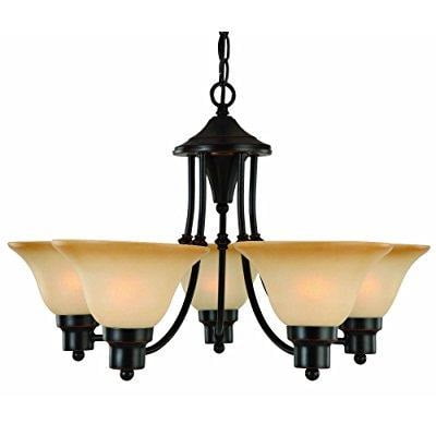 Hardware House Bristol Series 5 Light Oil Rubbed Bronze 24 Inch By