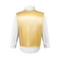 thumbnail image 4 of HXWCHs Stage Performance formal Dress Vest with Rhinestones for Gala Parties and Evening Events Stylish Menswear Vest for COS- Occasions M Gold, 4 of 7