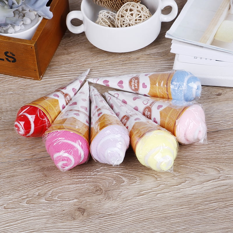 20*20CM Cream Ice Portable Solid Double Washcloth Shaped Gift Color Soft Towel 