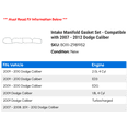 thumbnail image 2 of Intake Manifold Gasket Set - Compatible with 2007 - 2012 Dodge Caliber 2008 2009 2010 2011, 2 of 2