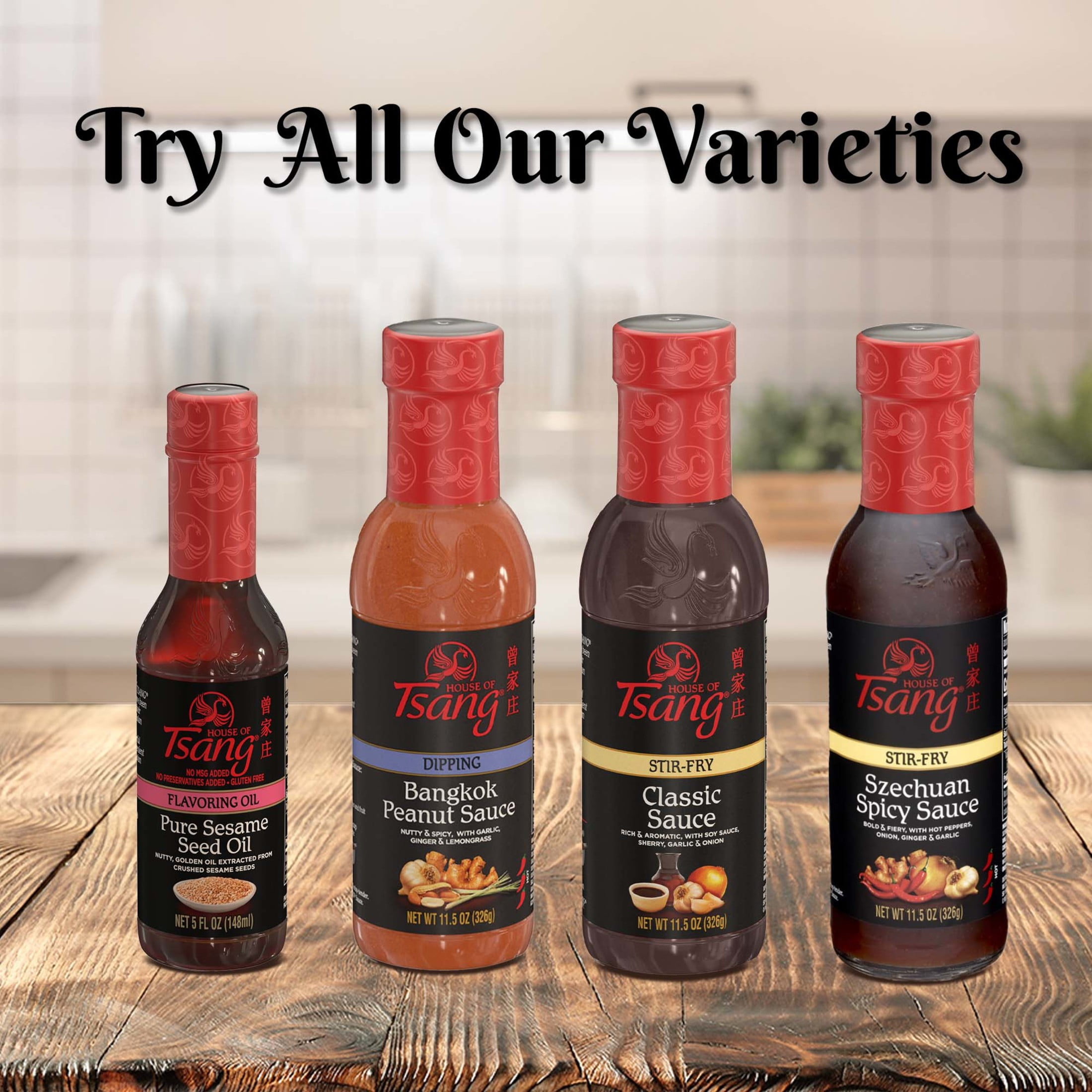 (3 pack) HOUSE OF TSANG Spicy Szechuan Stir-Fry Sauce, Shelf Stable, 11.5 oz Glass Bottle