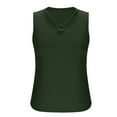thumbnail image 5 of Admvng Tank Top for Women Casual Sleeveless Solid Ladies Blouse Admvng S-2XL, 5 of 7