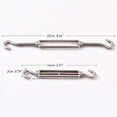 thumbnail image 4 of M6 Hook & Hook/C to C Turnbuckle 304 Stainless Steel, Hardware Kit for Wire Rope Tension Heavy Duty, for Sun Shade, Tent Installation, Anti-Rust, 6 Packs, 4 of 5