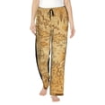thumbnail image 1 of Balery Old Vintage Map Of Sea Pantalones de pijama para mujer, pijamas ultraligeros, pantalones de estar por casa-XX-Large, 1 of 6