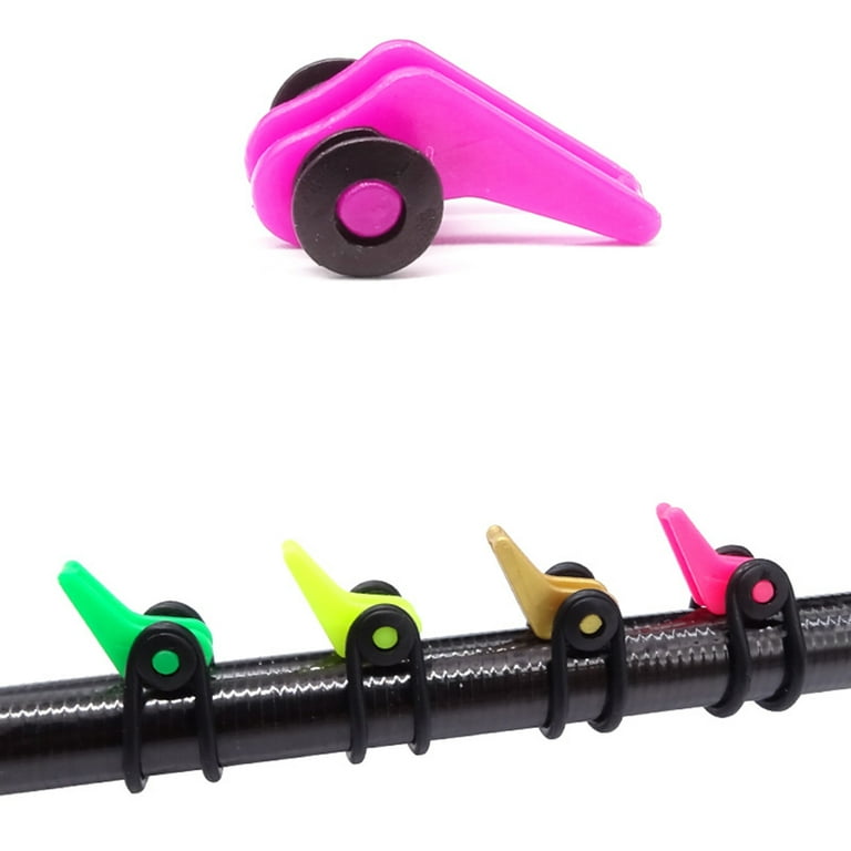 Biplut 10Pcs Portable Fishing Rod Hooks Holder Lure Bait Hanger Device Gear  Tackle (Style 7) 