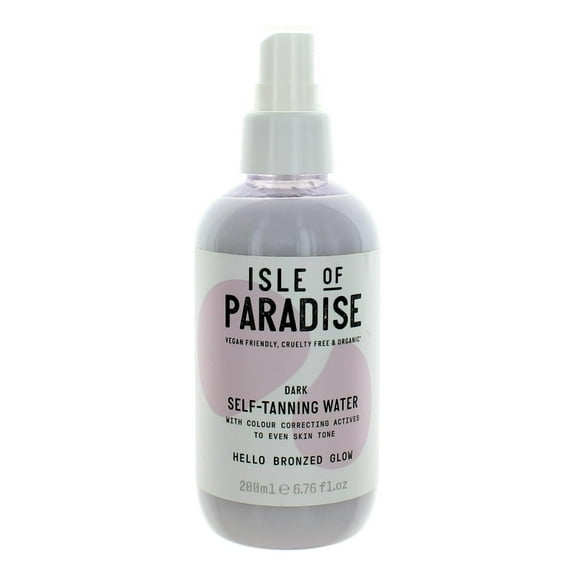 Isle of Paradise Hello Bronzed Glow, 6.76 oz Self Tanning Water - Dark