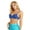 Blue, variant on Women's Sparkle Sequins Beading Padded Push Up Bra Tops for Belly Dance Rave Cabaret Party Blue 34/75