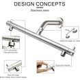 thumbnail image 6 of Dual Shower Head with Built-in Valve, Brushed Nickel Double Rain Shower System for Couples, 5 Settings Water Saving Handheld Sprayer Kit, 6 of 8