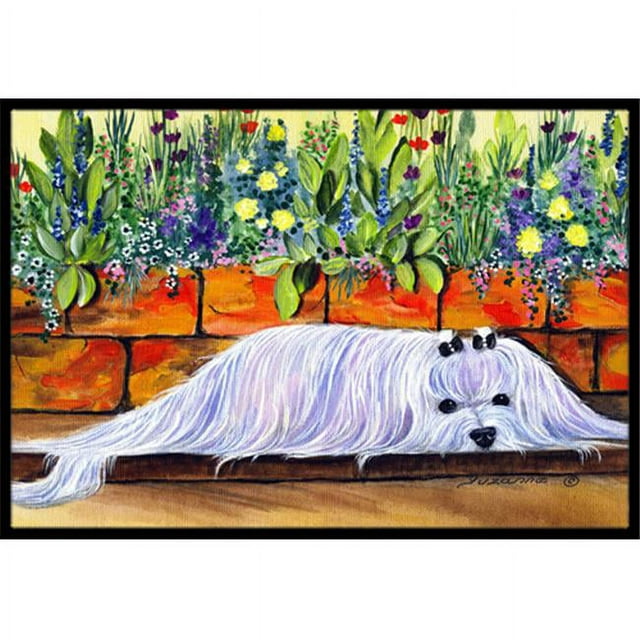 Carolines Treasures SS8248MAT Tapis Intérieur Extérieur 18 x 27 Po. Maltese